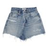 Denim Moussy Denim | Moussy Denim Pelion High Waisted Shorts In Blue