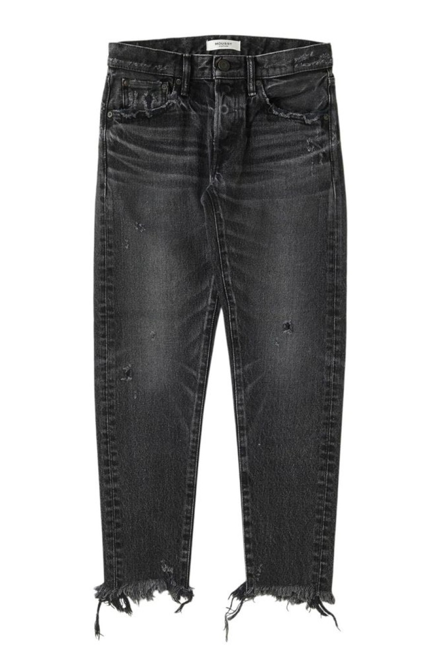 Denim Moussy Denim | Moussy Denim Keller Tapered Jeans In Black