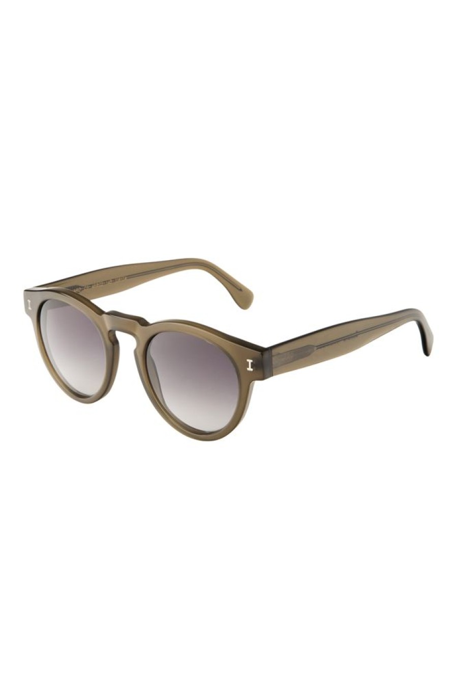 Accessories Illesteva | Illesteva Leonard Sunglasses In Olive W/ Grey Gradient Olive With Grey Gradient