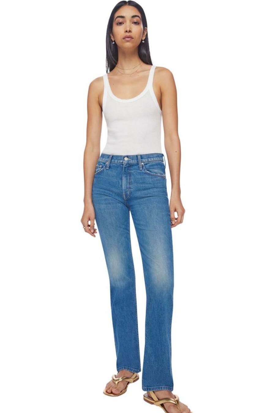 Denim Mother Denim | Mother Denim The Smarty Pant Skim In Flashback