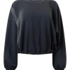 Tops VELVET | Velvet Bobbi Fleece Drawstring Sweatshirt In Carbon