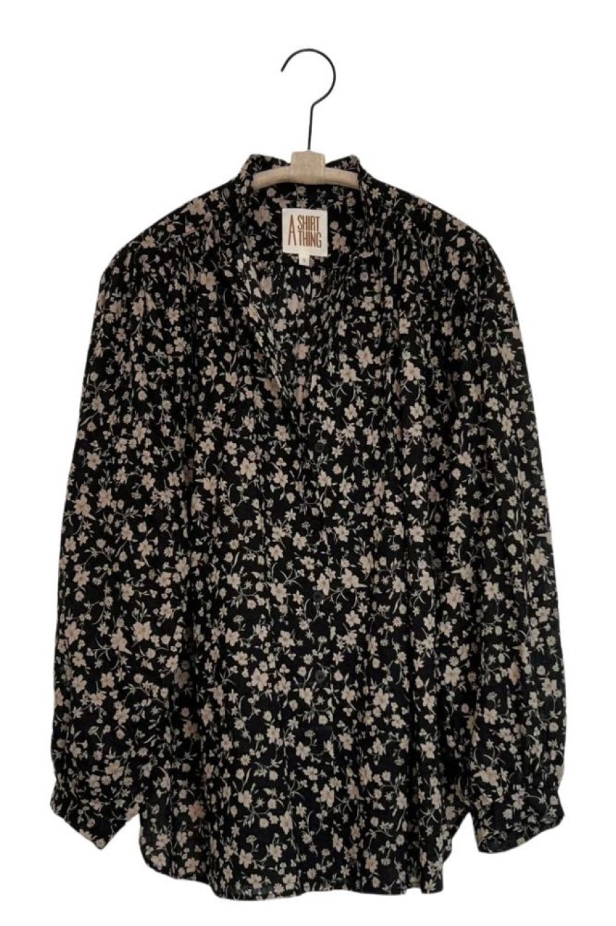 Tops A Shirt Thing | A Shirt Thing Flora Floral Top In Tobacco