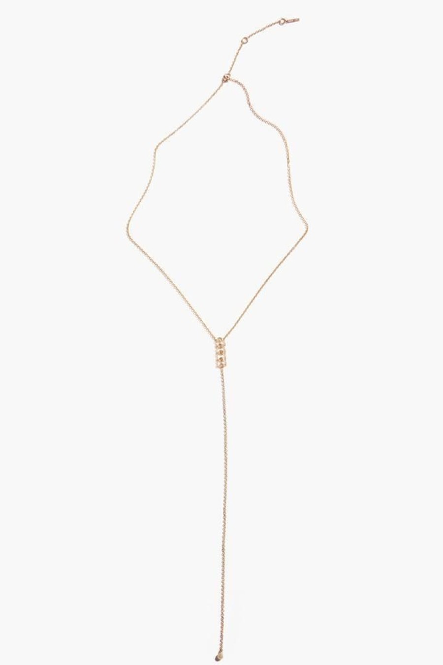 Jewelry CHAN LUU INC. | Chan Luu Champagne Diamond Lariat Necklace In Gold