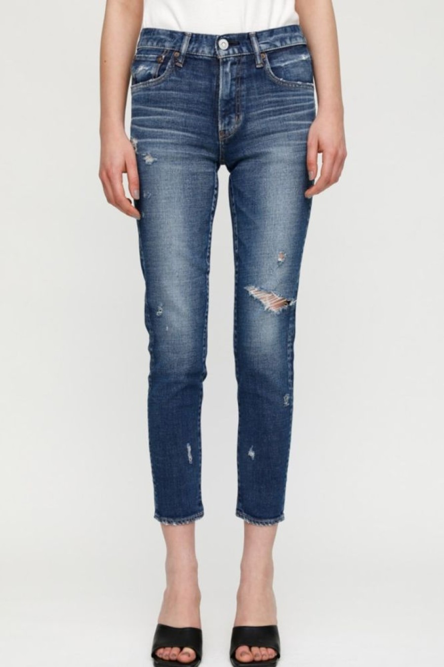 Denim Moussy Denim | Moussy Gleedsville Skinny In Blue