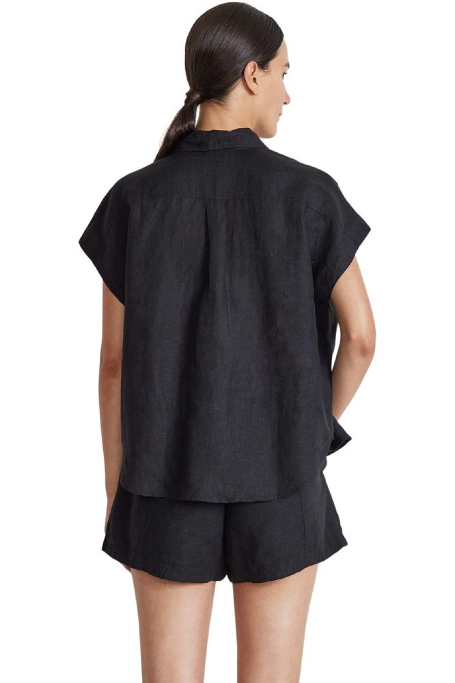 Tops Apiece Apart | Apiece Apart Soller Top In Black