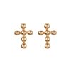 Jewelry Apres Jewelry | Apres Jewelry Beaded Cross Earrings In 14Kt Yellow Gold