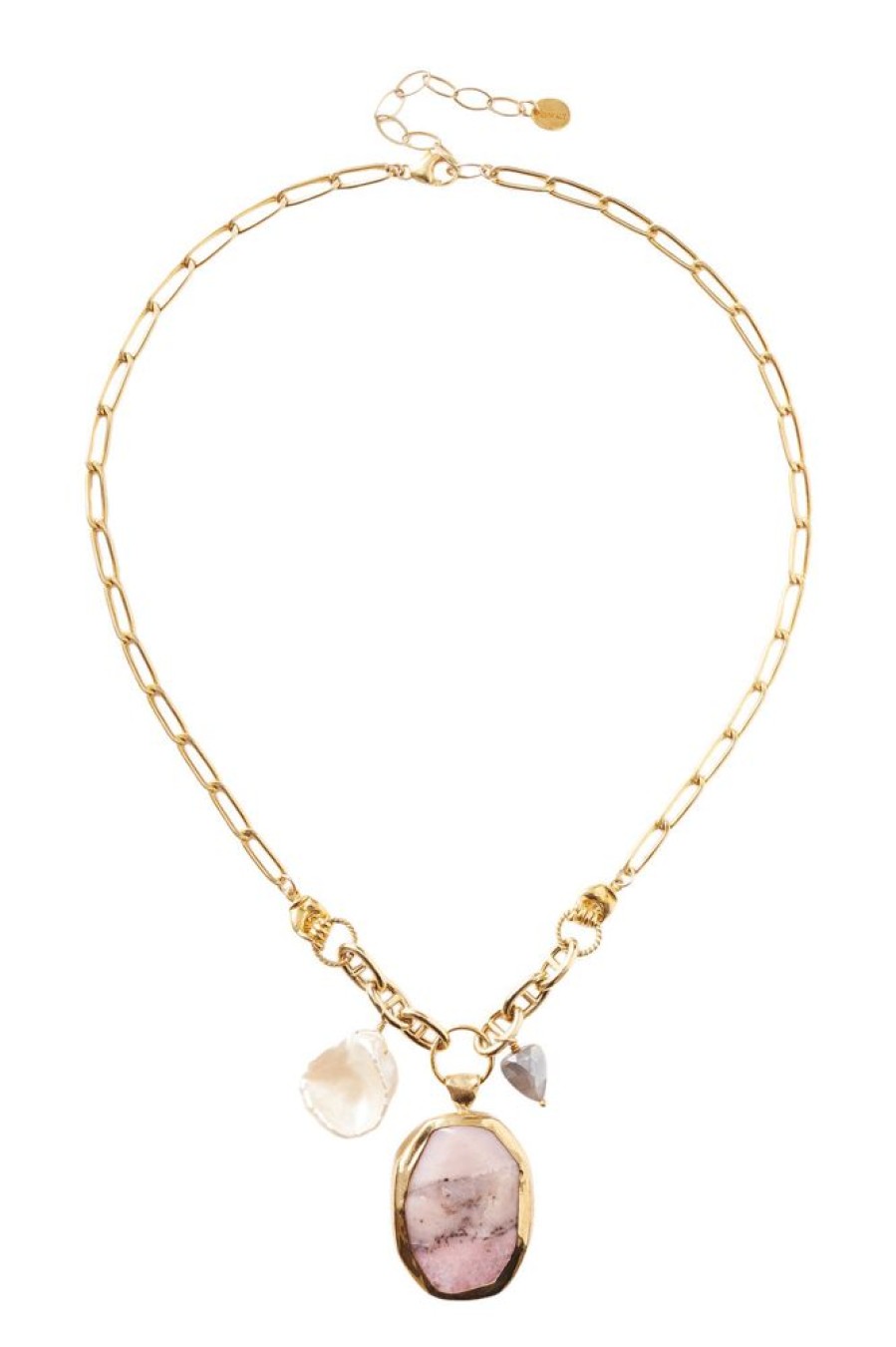 Jewelry CHAN LUU INC. | Chan Luu Theta Necklace In Pink Opal Mix