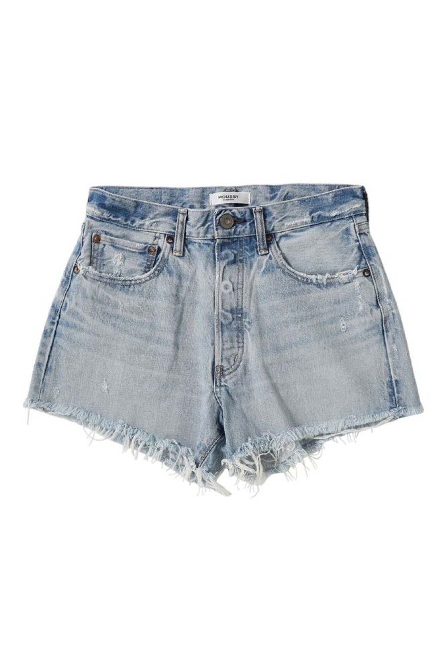 Denim Moussy Denim | Moussy Denim Mathews Shorts In Light Blue