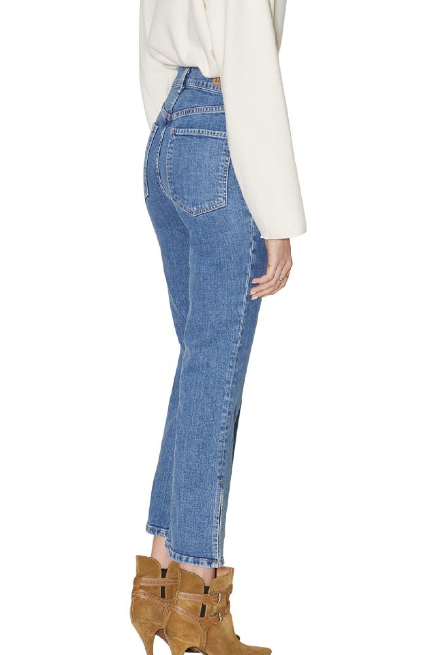 Denim LE JEAN | Le Jean Stella Crop Flare In Desert