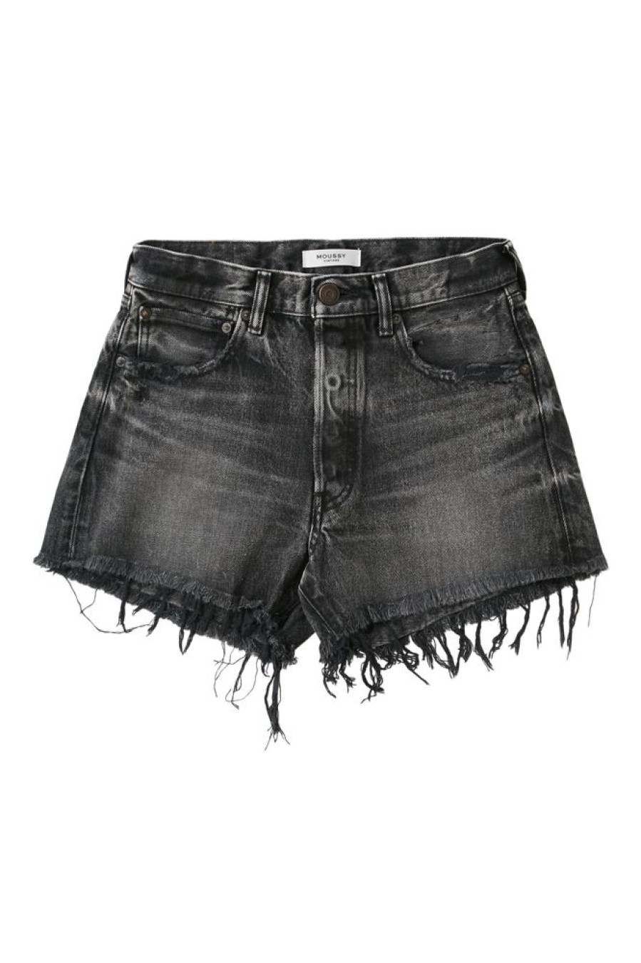 Denim Moussy Denim | Moussy Denim Perrysburg Shorts In Light Black