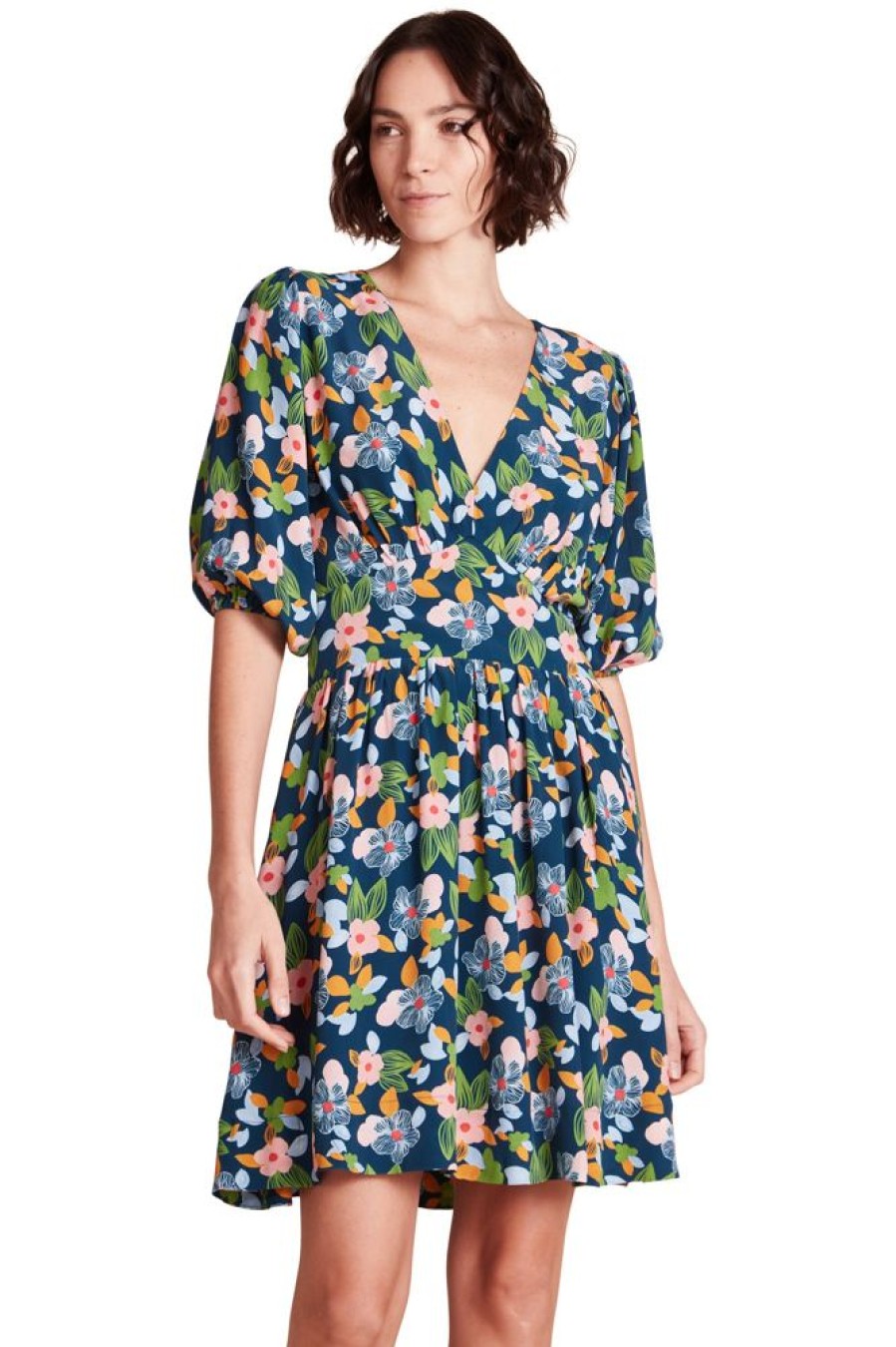 Dresses & Jumpsuits Trovata | Trovata Birds Of Paradis Gia Dress In Wild Hibiscus