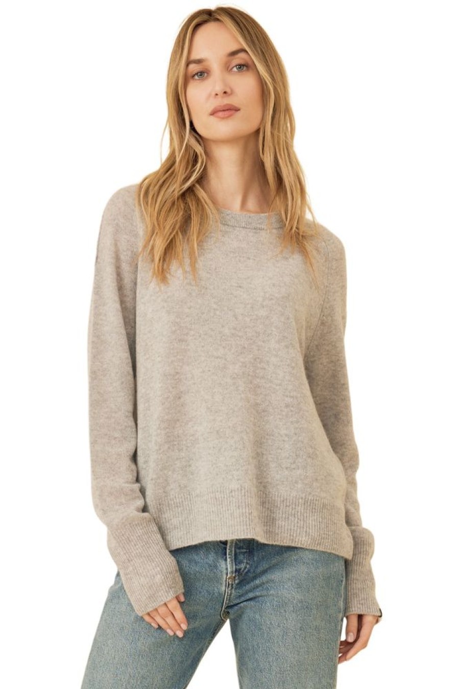 Sweaters One Grey Day | One Grey Day Sloane Cashmere Crewneck Pullover