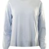 Sweaters WHITE & WARREN | White & Warren Cotton Silk Rib Trim Crewneck Sweater