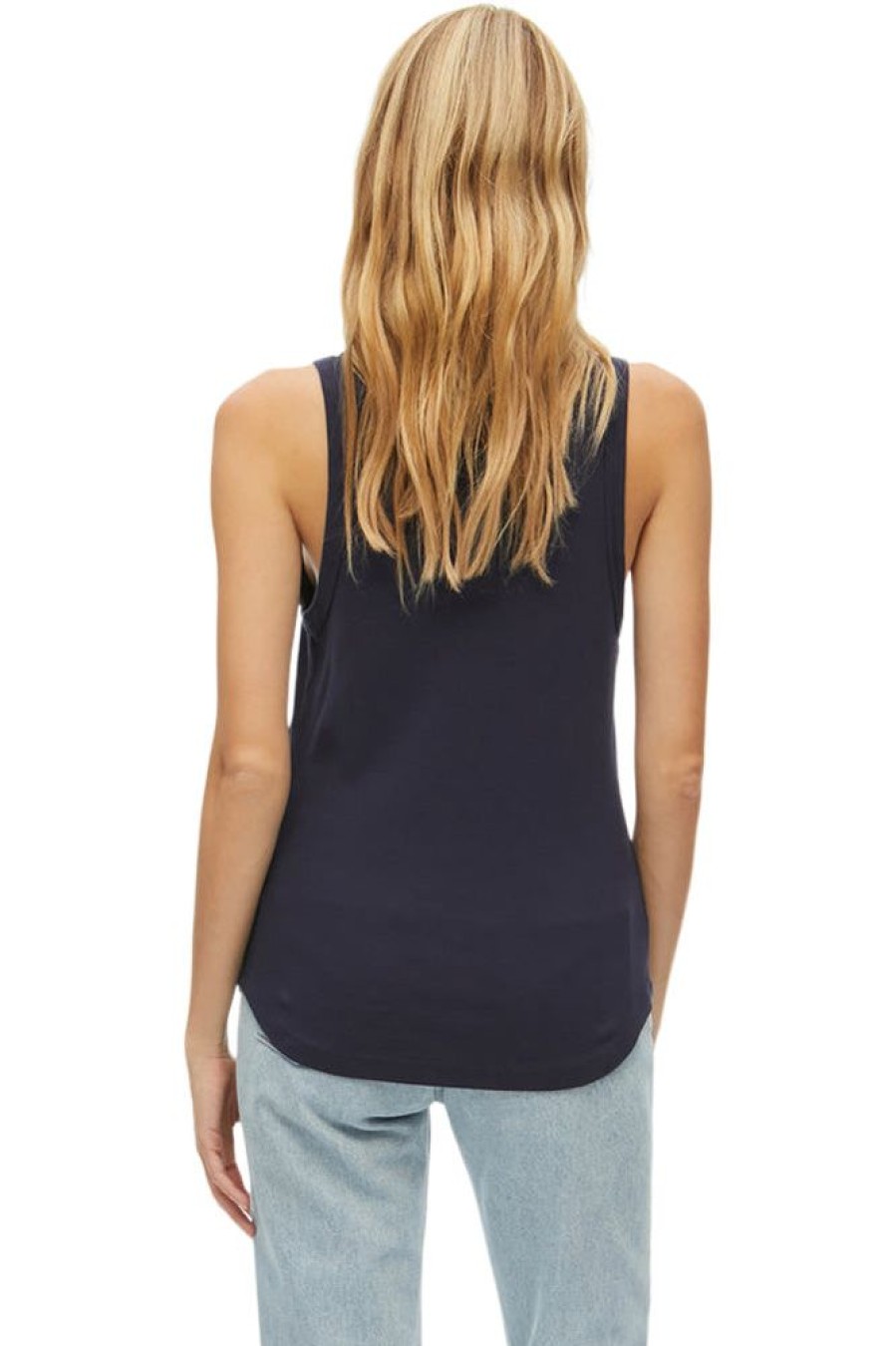 Tops MICHAEL STARS | Michael Stars Luna V-Neck Henley Tank