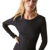 Tops MICHAEL STARS | Michael Stars Zola Ribbed Tee In Black