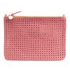 Accessories CLARE V. | Clare V. Flat Clutch With Tabs In Petal Rattan