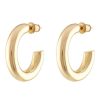 Jewelry ALEXA LEIGH FINE JEWELRY | Alexa Leigh Everyday Hoop Earrings Yellow Gold