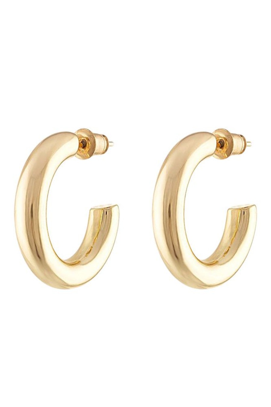 Jewelry ALEXA LEIGH FINE JEWELRY | Alexa Leigh Everyday Hoop Earrings Yellow Gold