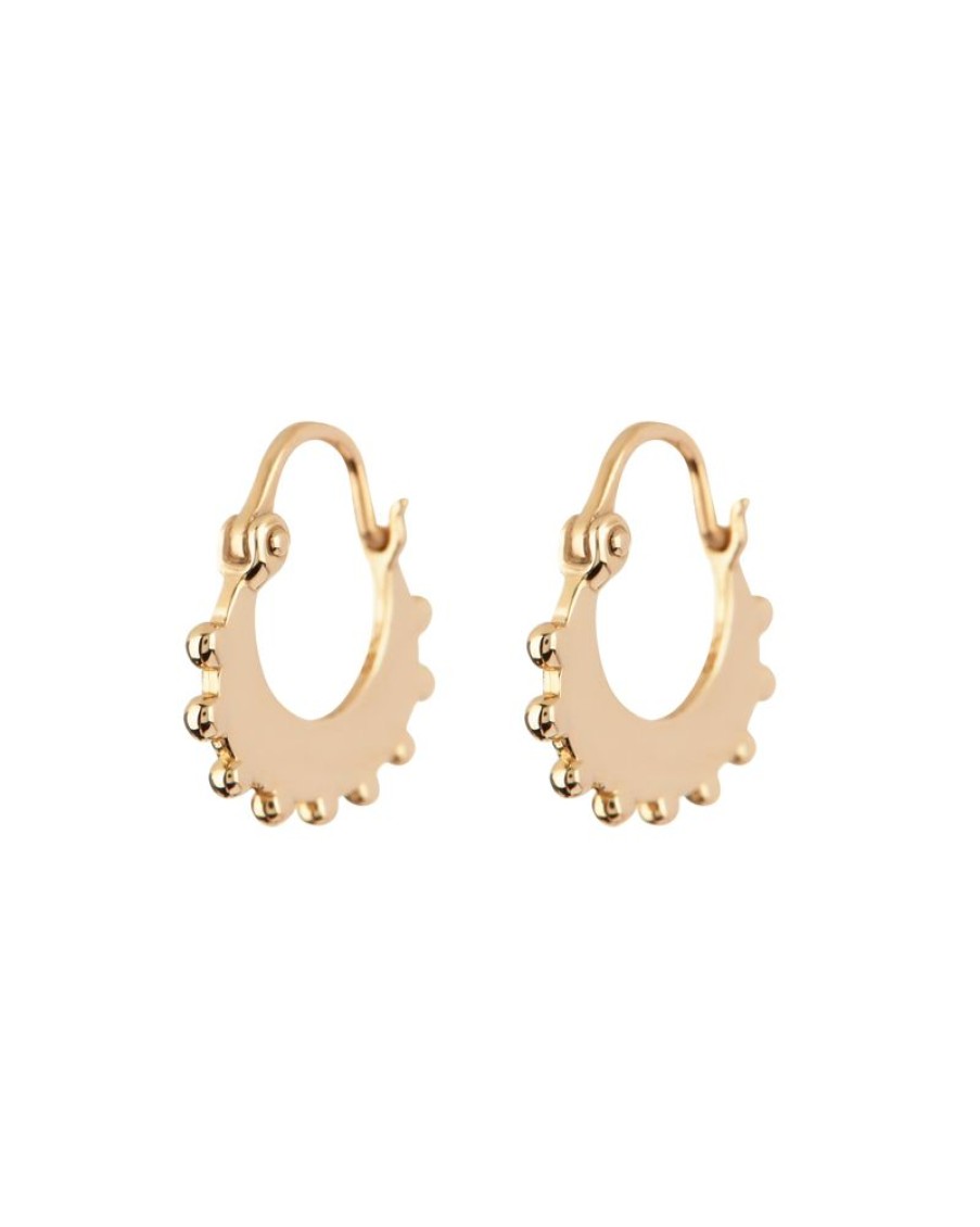 Jewelry Apres Jewelry | Apres Jewelry Moroccan Hoop Earrings In 14Kt Yellow Gold 14K Yellow Gold