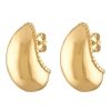 Jewelry ALEXA LEIGH FINE JEWELRY | Alexa Leigh Bean Hoop Earrings In Yellow Gold