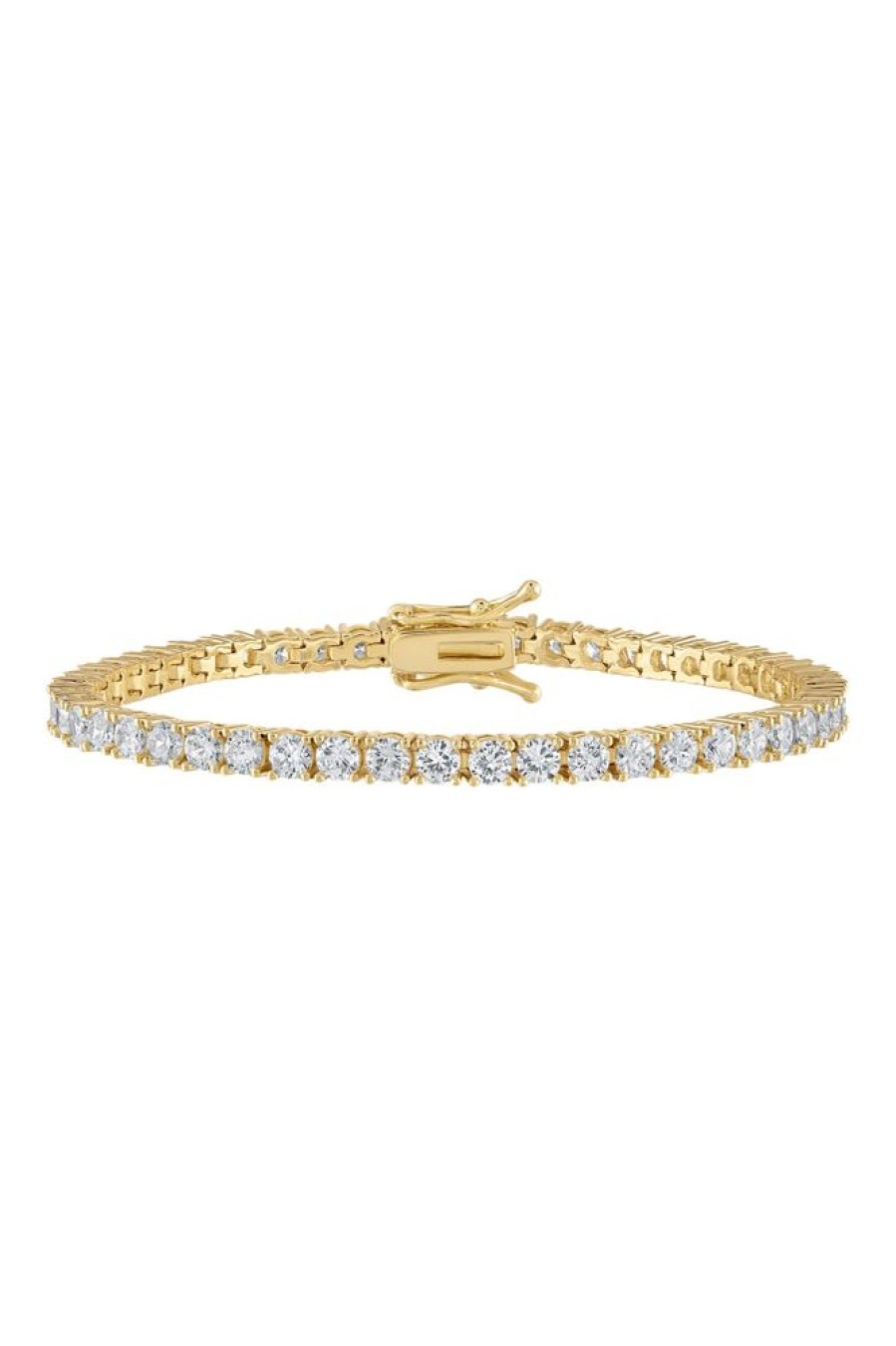 Jewelry ALEXA LEIGH FINE JEWELRY | Alexa Leigh Crystal Tennis Bracelet In Yellow Gold