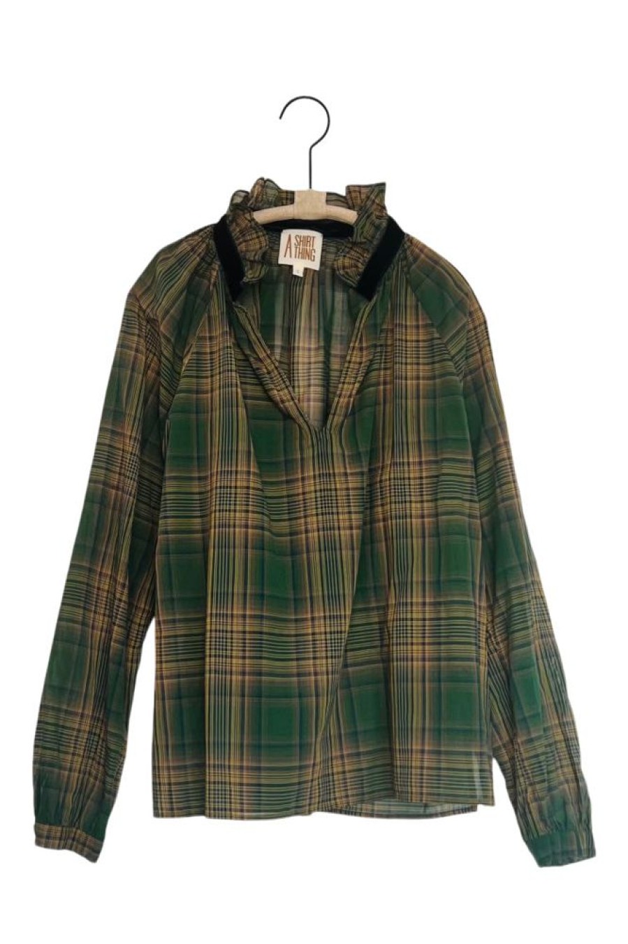 Tops A Shirt Thing | A Shirt Thing Josephine Plaid In Hunter