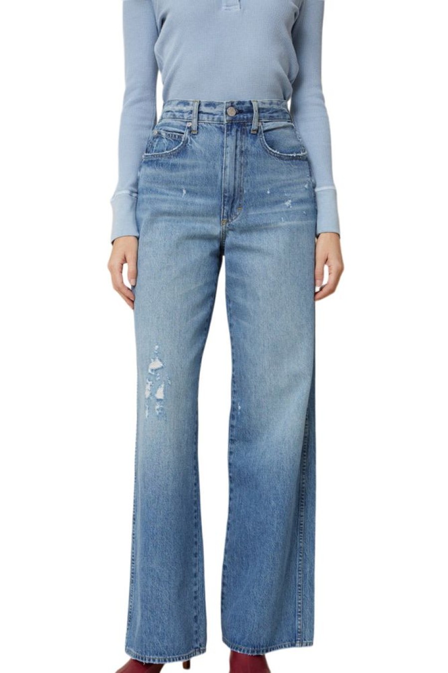 Denim Amo Denim | Amo Denim Frida Flare Jeans In Back To Life