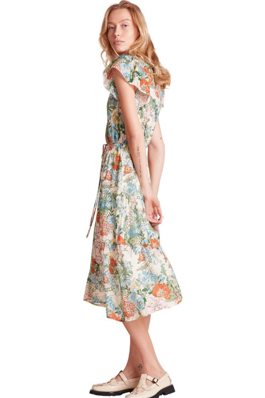 Dresses & Jumpsuits Trovata | Trovata Birds Of Paradis Kristi Dress In Vintage Courtyard