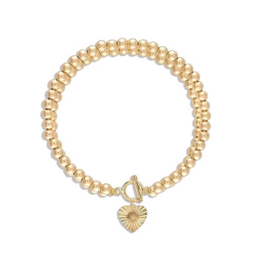 Jewelry ALEXA LEIGH FINE JEWELRY | Alexa Leigh Love Lock Bracelet In Yellow Gold