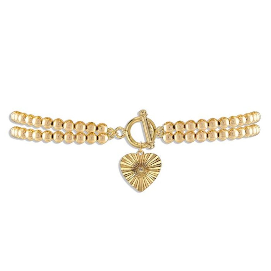 Jewelry ALEXA LEIGH FINE JEWELRY | Alexa Leigh Love Lock Bracelet In Yellow Gold