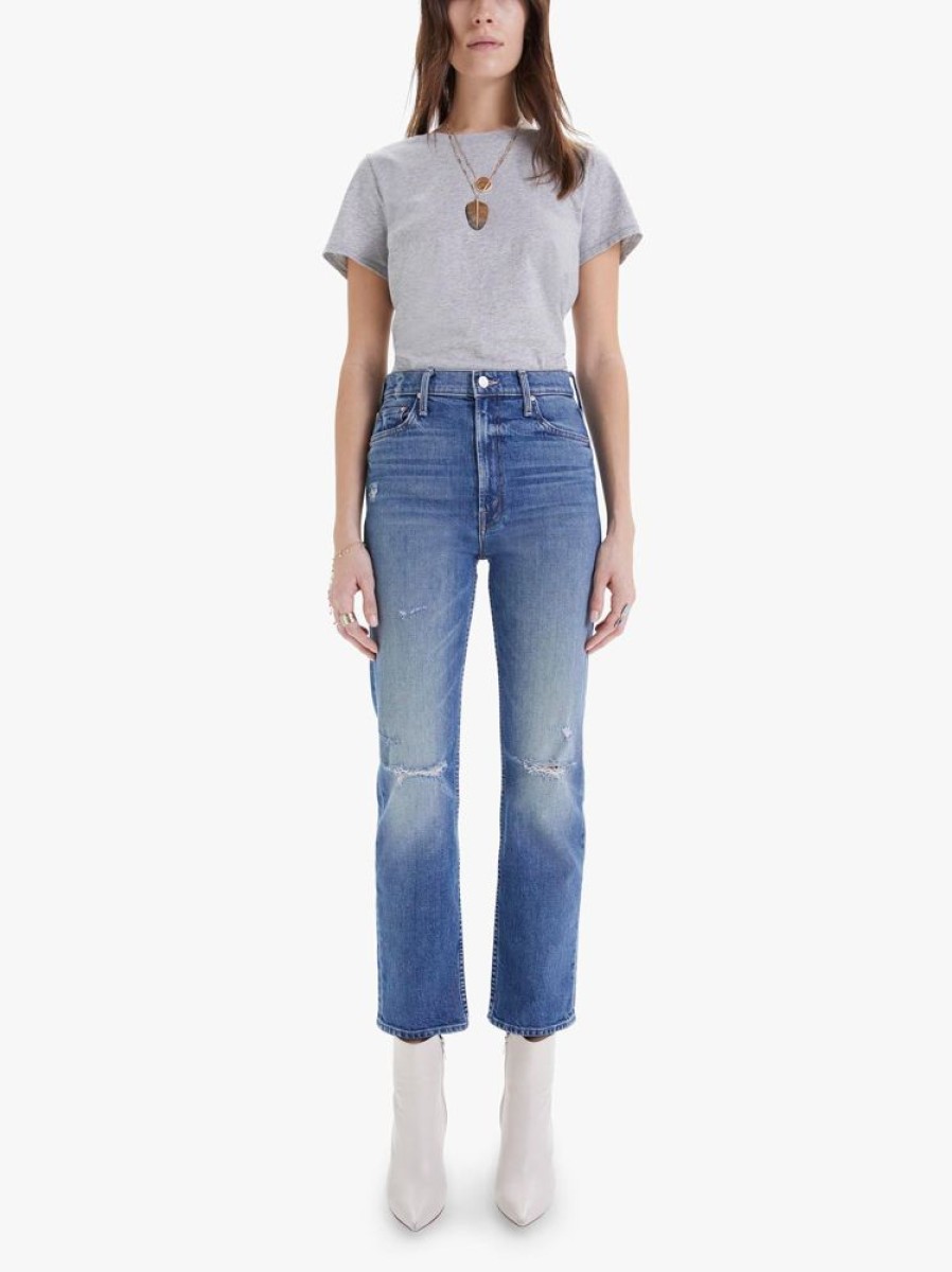 Denim Mother Denim | Mother Denim High Waisted Rider Ankle In Far Beyond The Sky